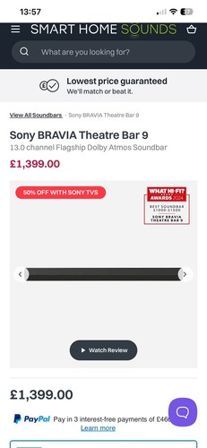 Sony bravia theatre bar - theatre, 9