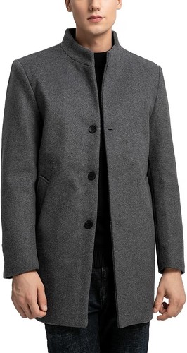 Grey wool blend - blend, overcoat