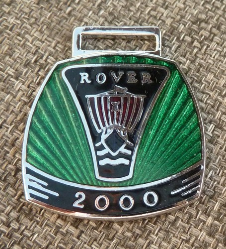 Vintage rover 2000 enamel car - vintage,