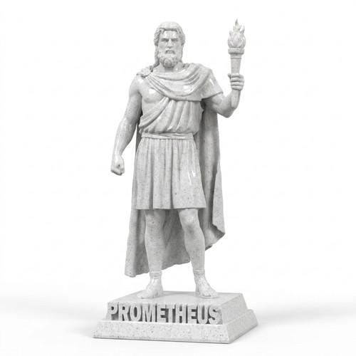 Prometheus greek titan statue - titan,