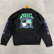 Nike Sweatshirt Mens Medium SEC MANA Stage 2 Fleece Crew Streetwear Y2K Grunge