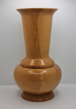 Vintage large wooden vase - vintage,