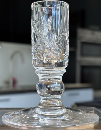 Vintage crystal candlestick - crystal,