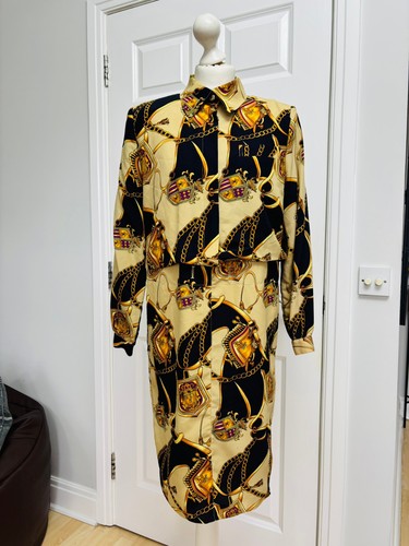 Vintage chain pattern shirt - chain,