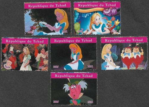 Alice wonderland stamps - in,