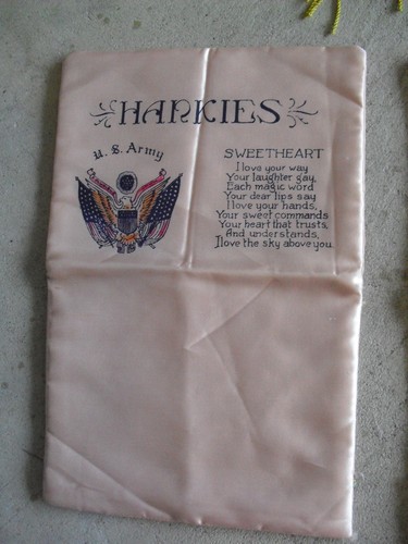 Small vintage silk pillow - small,