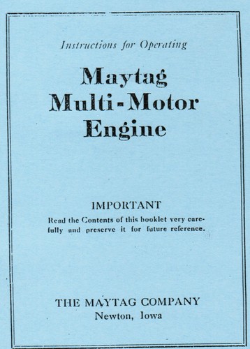 Maytag multi motor gas engine - multi,
