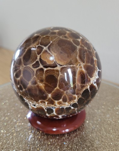 Pistachio calcite sphere - pistachio,