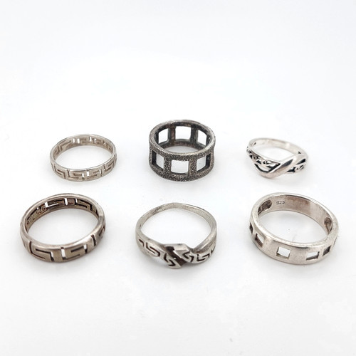 Sterling silver rings - silver,