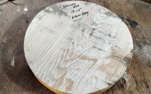Spalted ash bowl blank - spalted,