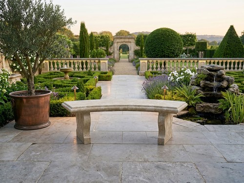 Crema marfil limestone curved - marfil,