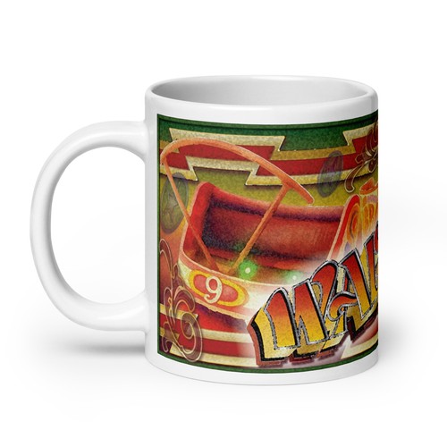 Large waltzer watercolour - large, tea
