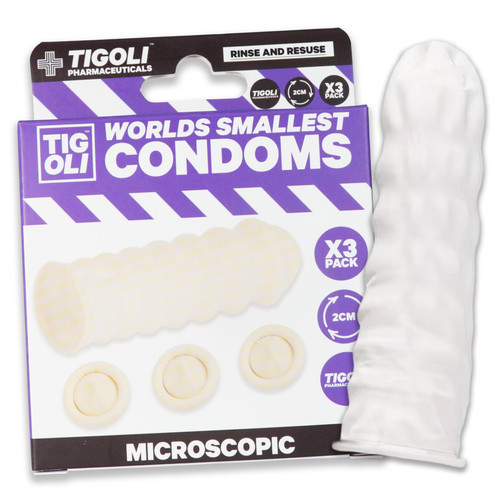 Microscopic condoms small - condoms!,