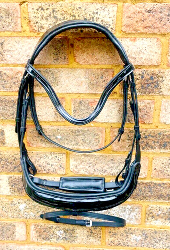 Patent leather snaffle - patent,