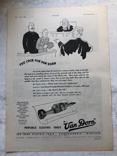 1947 aircraft advert van dorn - 1947,