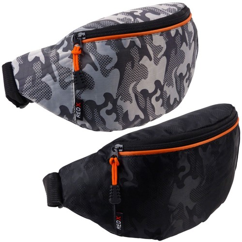 Red camouflage nylon bum - x,