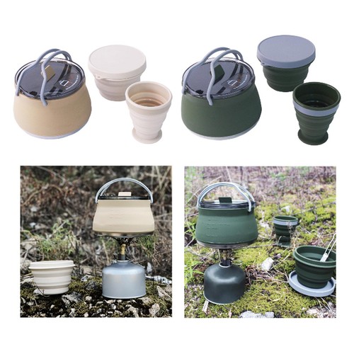 Folding camping kettle - camping, tea