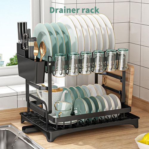Tier dish rack plate cup - plate,