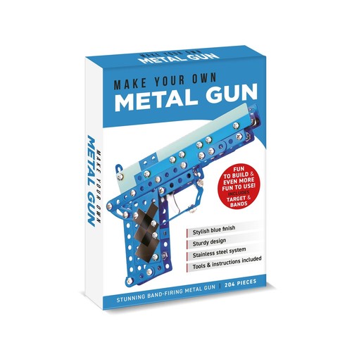 Metal toy gun puzzle - gun, build