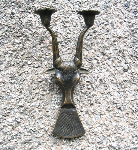 Vintage bronze brass - vintage, stag