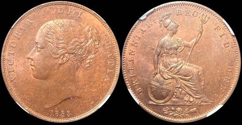 1853 penny ngc - o.t.,,