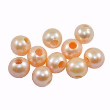 3mm large hole peach pink - 3mm,
