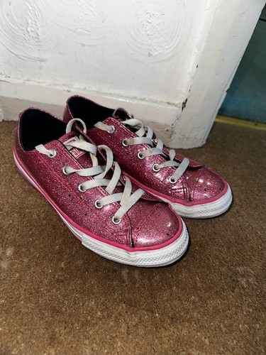 Converse pink glitter shoes - pink,