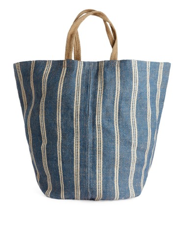 Large arket jute tote - large, beach