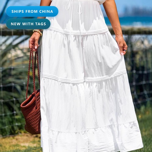 Women flowy tiered - women's, maxi