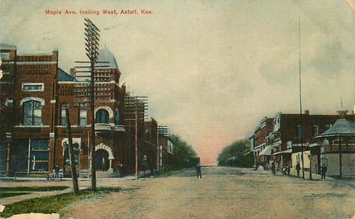 Postcard maple avenue - maple, looking