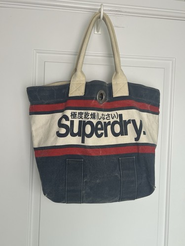 Superdry canvas tote bag - tote, large