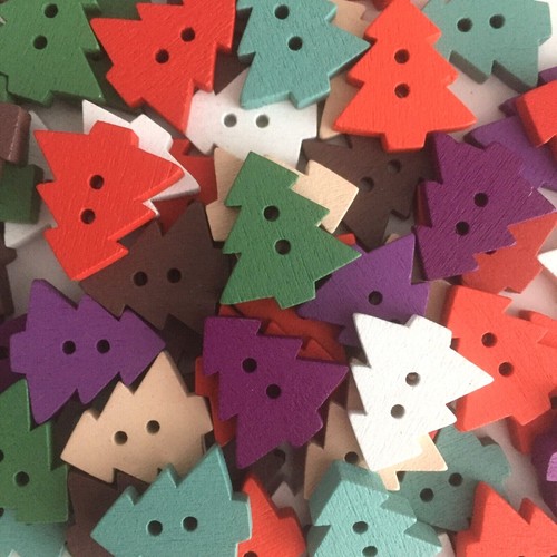 Wooden christmas tree - christmas,