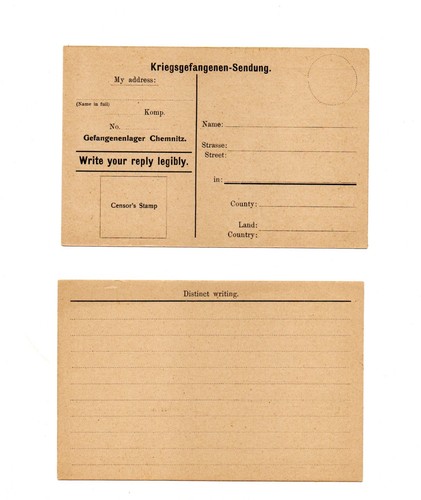Prisoner war post letter - prisoner,