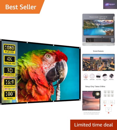 Versatile 100 inch projector - 100-inch,