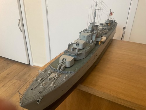 Model boat hms tribal class - boat,
