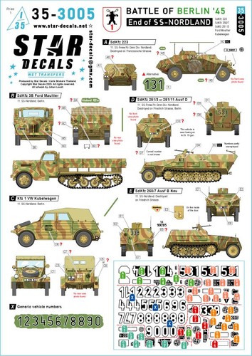 Star decals 3005 - star, battle