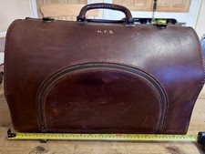 Gladstone leather briefcase - leather,
