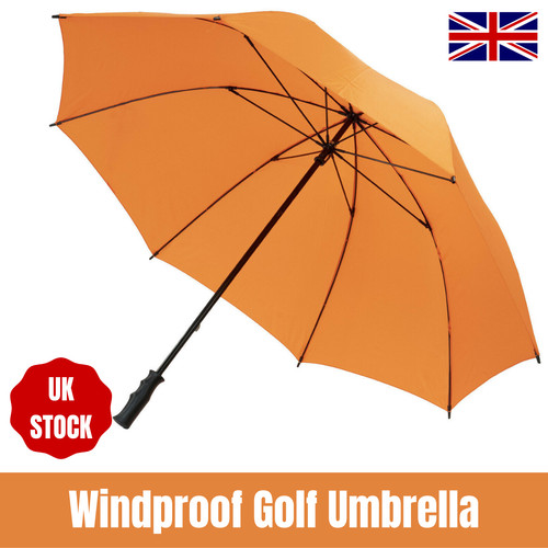 Orange golf umbrella mens and - orange,