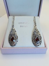 Vintage sterling silver - sterling, garnet