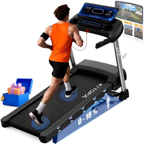 Foldable treadmill with auto - treadmill,