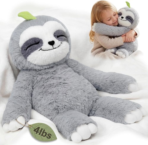 Weighted plush toy sloth soft - weighted,