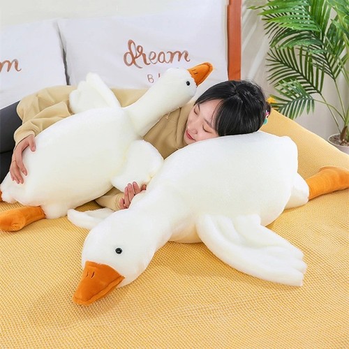Large goose plush pillow - plush,