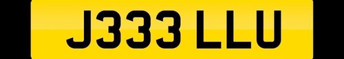 Number plate cherished - number,