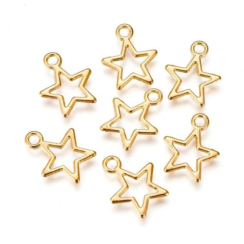 Gold charms pendants - gold, jewellery