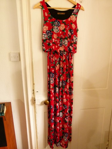 Ladies qed london red floral - qed,