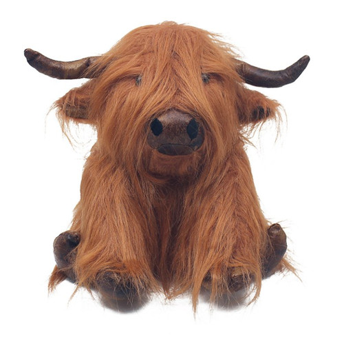 Sitting highland cow doorstop - sitting,
