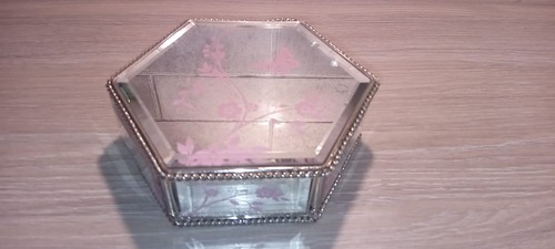Glass hexagon jewellery - hexagon,