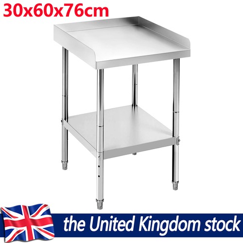 Stainless steel prep worktable - steel,