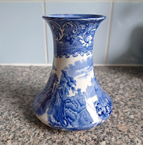 Myott blue white - white, ceramic