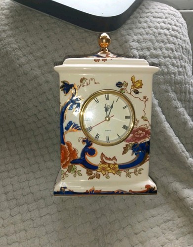 Mason mandalay blue clock - mason's,